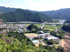 犬居城址からの眺め